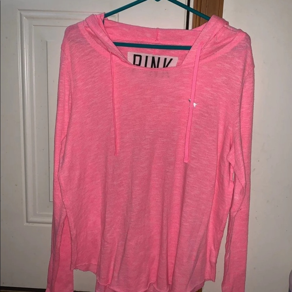 VS Pink hooded sweater